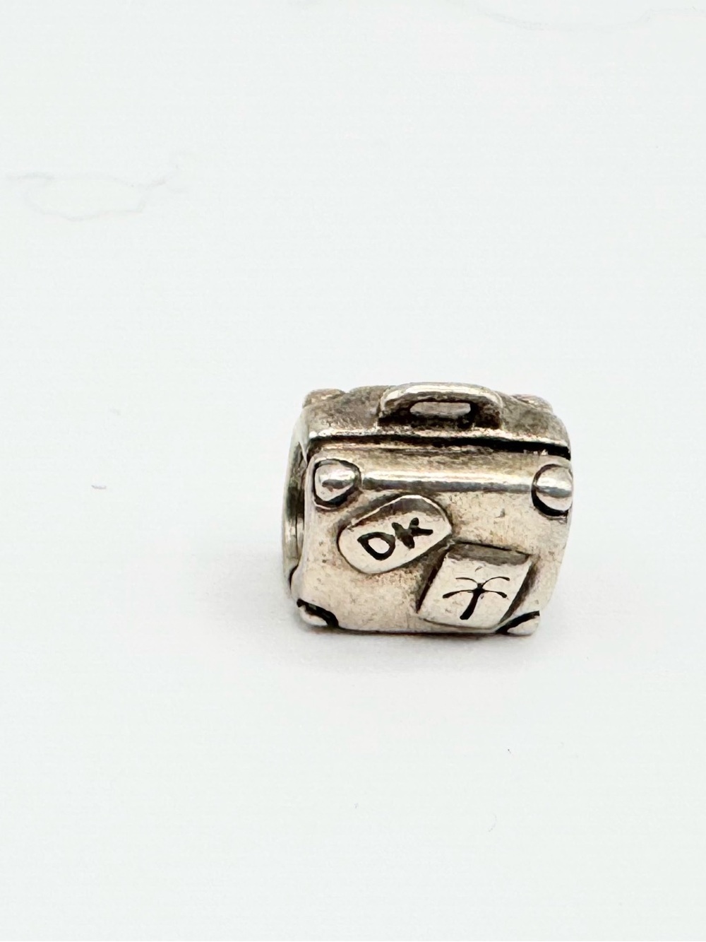 Retired Pandora Adventure Suitcase Travel Charm 790362 Sterling Silver